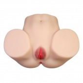 Телесный мастурбатор с 2 любовными отверстиями Olivia - Baile - в Нижнем Новгороде купить с доставкой