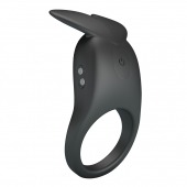 Черное перезаряжаемое виброкольцо Carlton - Baile - в Нижнем Новгороде купить с доставкой