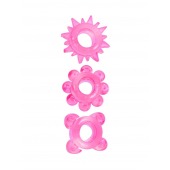 Комплект из 3 розовых эрекционных колец - Erowoman-Eroman - в Нижнем Новгороде купить с доставкой