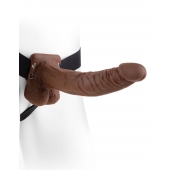 Полый мужской фаллопротез Hollow Strap-On with Balls - 24 см. - Pipedream - купить с доставкой в Нижнем Новгороде