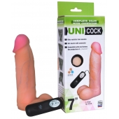 Фаллическая насадка Харнесс UNICOCK 7  с вибрацией - 19 см. - LOVETOY (А-Полимер) - купить с доставкой в Нижнем Новгороде