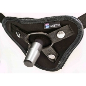 Страпон с 2 насадками и вибрацией UniStrap - 20 и 18 см. - LOVETOY (А-Полимер) - купить с доставкой в Нижнем Новгороде