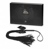 Чёрная плётка Lilly Whip Bijoux - Bijoux Indiscrets - купить с доставкой в Нижнем Новгороде