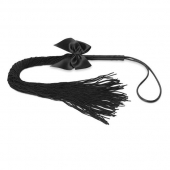 Чёрная плётка Lilly Whip Bijoux - Bijoux Indiscrets - купить с доставкой в Нижнем Новгороде