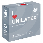 Презервативы с рёбрами Unilatex Ribbed - 3 шт. - Unilatex - купить с доставкой в Нижнем Новгороде