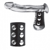 Утяжка на пенис на кнопочках 100% PVC STRAP WITH METAL SNAP - BlueLine - купить с доставкой в Нижнем Новгороде