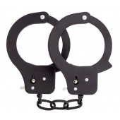 Чёрные наручники из листового металла BONDX METAL CUFFS BLACK - Dream Toys - купить с доставкой в Нижнем Новгороде