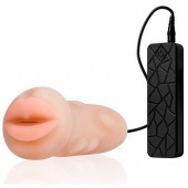 Мастурбатор-ротик с вибрацией REALSTUFF VIBRATING MASTURBATOR MOUTH - Dream Toys - в Нижнем Новгороде купить с доставкой