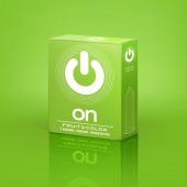 Цветные ароматизированные презервативы ON) Fruit   Color - 3 шт. - ON) - купить с доставкой в Нижнем Новгороде