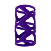 Фиолетовая насадка-сетка на пенис - 7,5 см. - A-toys - в Нижнем Новгороде купить с доставкой
