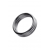 Металлическое эрекционное кольцо с рёбрышками размера L - ToyFa - в Нижнем Новгороде купить с доставкой