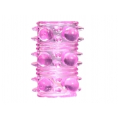 Розовая насадка на пенис Rings Armour - Lola Games - в Нижнем Новгороде купить с доставкой