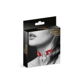 Красный чокер с замком в форме сердца - Bijoux Pour Toi - купить с доставкой в Нижнем Новгороде