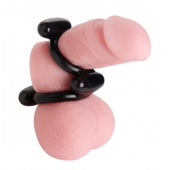Двойное эрекционное кольцо Dual Stretch To Fit Cock and Ball Ring - XR Brands - в Нижнем Новгороде купить с доставкой