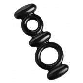 Двойное эрекционное кольцо Dual Stretch To Fit Cock and Ball Ring - XR Brands - в Нижнем Новгороде купить с доставкой