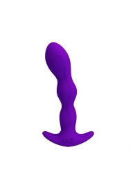 Фиолетовый анальный стимулятор простаты с вибрацией Yale - 14,5 см. - Baile - в Нижнем Новгороде купить с доставкой