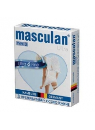 Ультратонкие презервативы Masculan Ultra Fine с обильной смазкой - 3 шт. - Masculan - купить с доставкой в Нижнем Новгороде