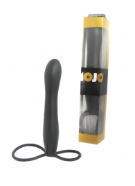 Черная насадка на пенис для двойной стимуляции Mojo BlackJack - 15 см. - Seven Creations - в Нижнем Новгороде купить с доставкой