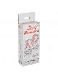 Пудра для игрушек Love Protection с ароматом клубники со сливками - 15 гр. - Lola Games - купить с доставкой в Нижнем Новгороде