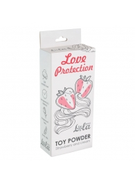 Пудра для игрушек Love Protection с ароматом клубники со сливками - 30 гр. - Lola toys - купить с доставкой в Нижнем Новгороде