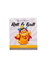 Стимулирующий презерватив-насадка Roll   Ball Banana - Sitabella - купить с доставкой в Нижнем Новгороде