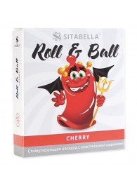 Стимулирующий презерватив-насадка Roll   Ball Cherry - Sitabella - купить с доставкой в Нижнем Новгороде