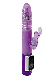 Фиолетовый вибратор-ротатор Always Happy - 24 см. - Bior toys