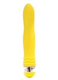 Желтый эргономичный вибратор Sexy Friend - 17,5 см. - 1137