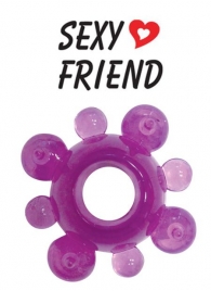 Фиолетовое эрекционное кольцо Sexy Friend - 1137 - в Нижнем Новгороде купить с доставкой