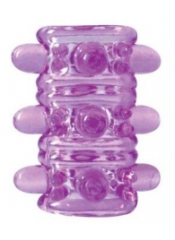 Открытая фиолетовая насадка на пенис Crystal Sleeve - 5,5 см. - Erowoman-Eroman - в Нижнем Новгороде купить с доставкой