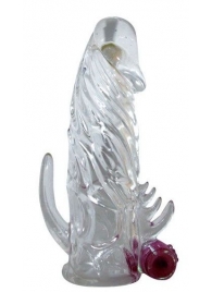 Закрытая прозрачная вибронасадка на пенис Crystal Sleeve Vibe - Erowoman-Eroman - в Нижнем Новгороде купить с доставкой