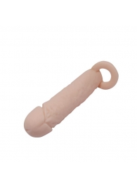 Насадка на пенис с кольцом для мошонки - 16 см. - Sex Expert - в Нижнем Новгороде купить с доставкой
