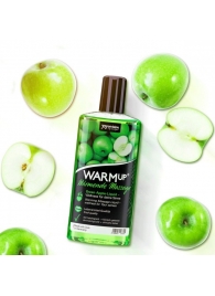 Массажное масло WARMup Green Apple с ароматом яблока - 150 мл. - Joy Division - купить с доставкой в Нижнем Новгороде