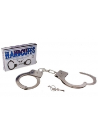Серебристые металлические наручники с ключиками - Сима-Ленд - купить с доставкой в Нижнем Новгороде