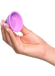 Фиолетовые виброприсоски-стимуляторы на соски Vibrating Nipple - Pipedream