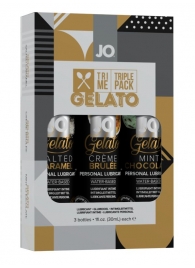 Подарочный набор вкусовых лубрикантов Tri-Me Triple Pack Gelato - System JO - купить с доставкой в Нижнем Новгороде