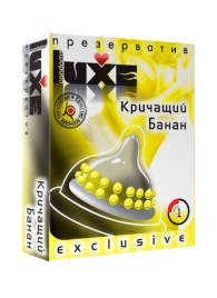 Презерватив LUXE  Exclusive  Кричащий банан  - 1 шт. - Luxe - купить с доставкой в Нижнем Новгороде