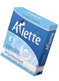 Презервативы Arlette Longer с продлевающим эффектом - 3 шт. - Arlette - купить с доставкой в Нижнем Новгороде