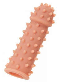 Телесная реалистичная насадка KOKOS Extreme Sleeve 03 с дополнительной стимуляцией - 12,7 см. - KOKOS - в Нижнем Новгороде купить с доставкой