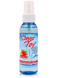 Очищающий спрей для игрушек CLEAR TOY Strawberry - 100 мл. - Биоритм - купить с доставкой в Нижнем Новгороде