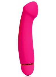Розовый изогнутый вибромассажер с 20 режимами вибрации - 15 см. - Bior toys