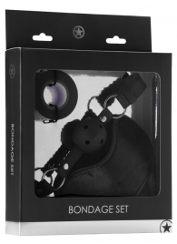 Оригинальный набор Bondage Set: маска, кляп-шарик и скотч - Shots Media BV - купить с доставкой в Нижнем Новгороде