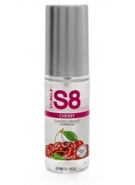 Смазка на водной основе S8 Flavored Lube со вкусом вишни - 50 мл. - Stimul8 - купить с доставкой в Нижнем Новгороде