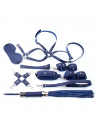 Синий набор БДСМ-девайсов Bandage Kits - Vandersex - купить с доставкой в Нижнем Новгороде