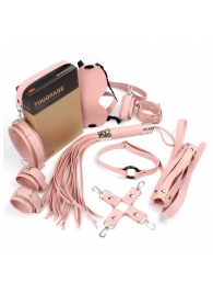 Розовый набор БДСМ-девайсов Bandage Kits - Vandersex - купить с доставкой в Нижнем Новгороде