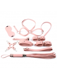Розовый набор БДСМ-девайсов Bandage Kits - Vandersex - купить с доставкой в Нижнем Новгороде