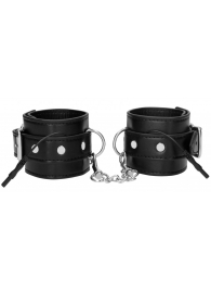 Черные наручники с электростимуляцией Electro Handcuffs - Shots Media BV - купить с доставкой в Нижнем Новгороде