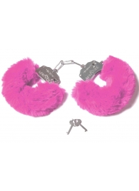 Шикарные наручники с пушистым розовым мехом - Le Frivole - купить с доставкой в Нижнем Новгороде
