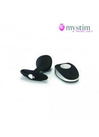 Черная пробка Mystim Rocking Vibe S с возможностью подключения к электростимулятору - 9,7 см. - MyStim - купить с доставкой в Нижнем Новгороде