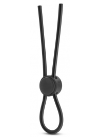 Черное силиконовое лассо на пенис SILICONE LOOP COCK RING - Blush Novelties - в Нижнем Новгороде купить с доставкой
